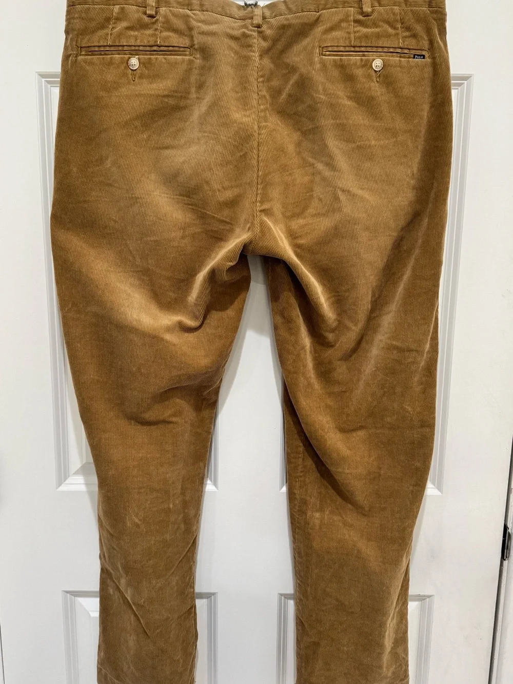 Polo Ralph Lauren Men’s Corduroy Pants Size 38x32 Stretch Classic Fit Tan Brown